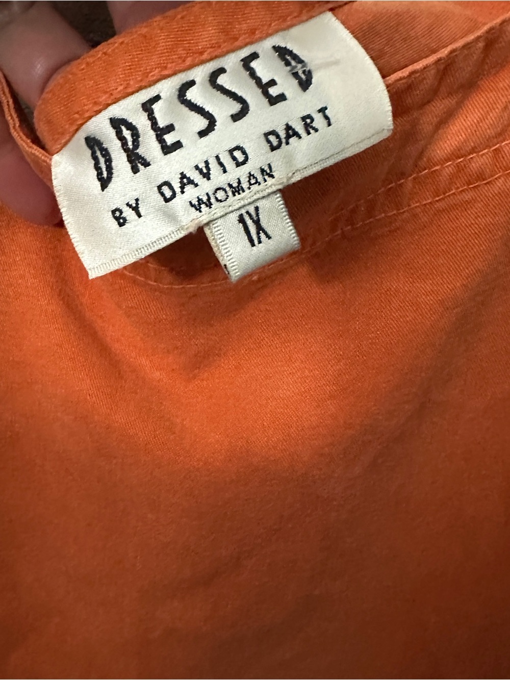 David Dart | Overall Dress Peasant Boho Bib plus size 1X -46 chest / 54” long - Picture 5 of 6